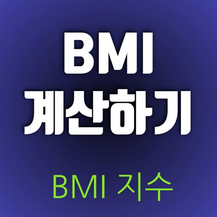 BMI계산하기(지수, 계산기) 알고 있나요? 나는 뚱뚱인가 통통인가