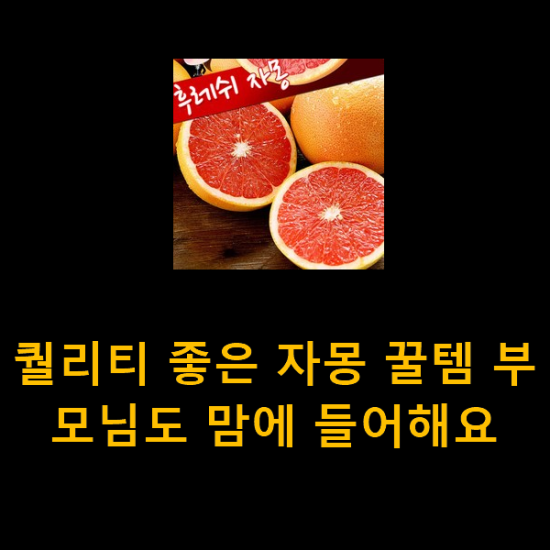 퀄리티 좋은 자몽 꿀템 부모님도 맘에 들어해요 퀄리티 좋은 자몽 꿀템 부모님도 맘에 들어해요