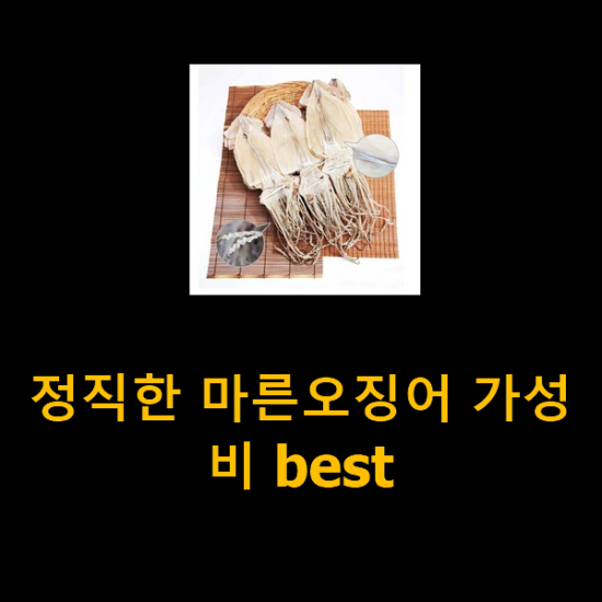 정직한 마른오징어 가성비 best