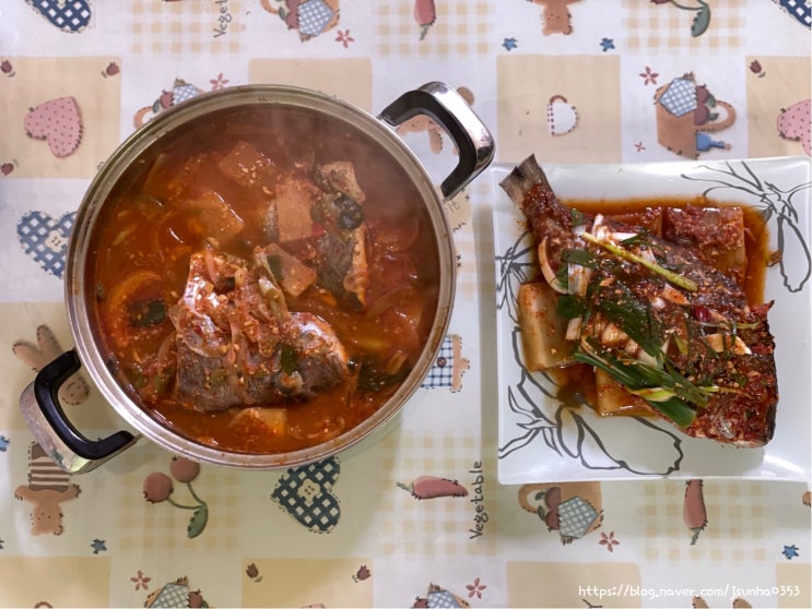  여수한가네 참돔으로 매운탕과 찜요리 만들었어요