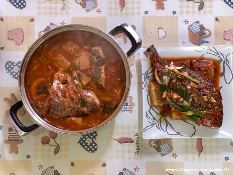 여수한가네 참돔으로 매운탕과 찜요리 만들었어요