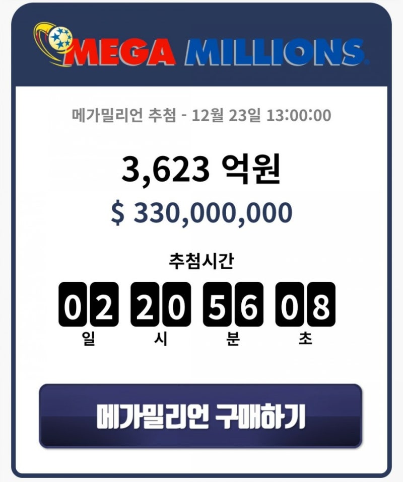 미국복권 메가밀리언, 파워볼 구매 대행 국내최초 온라인 서비스 시작되었습니다. : 네이버 블로그 미국복권 메가밀리언, 파워볼 구매 대행 국내최초 온라인 서비스 시작되었습니다. : 네이버 블로그