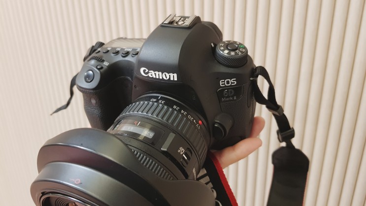 캐논 카메라 풀프레임 DSLR 6D MARK 2 (육두막) + EF 17-40mm F4L USM (광각줌렌즈)