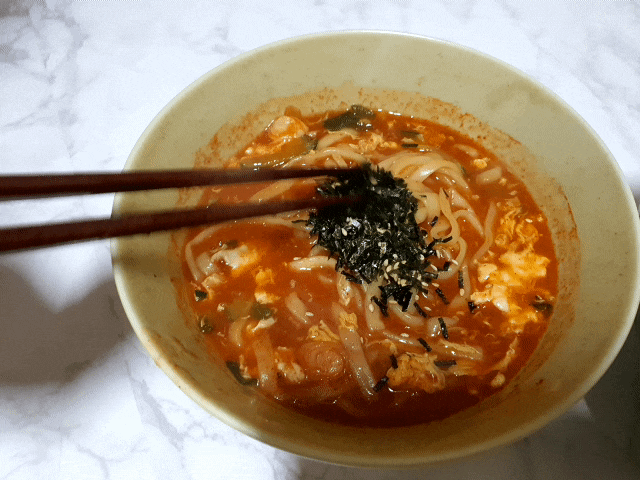  [밀키트 요리] 피코크 장칼국수로 간단한 한끼