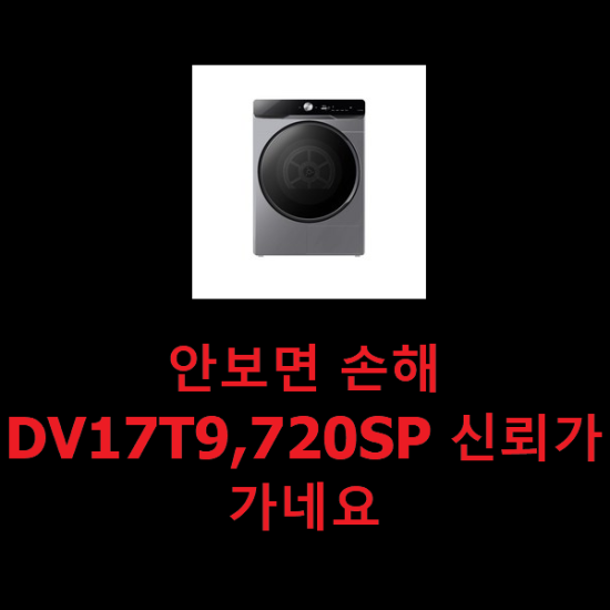  안보면 손해 DV17T9,720SP 신뢰가 가네요