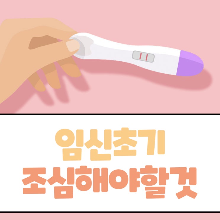  임신초기 조심해야할것 예비맘 필독!