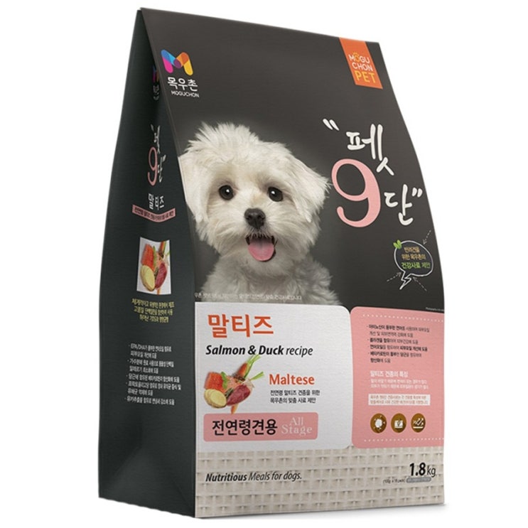  목우촌펫 펫9단 말티즈 전용사료 전연령견용 1.8kg