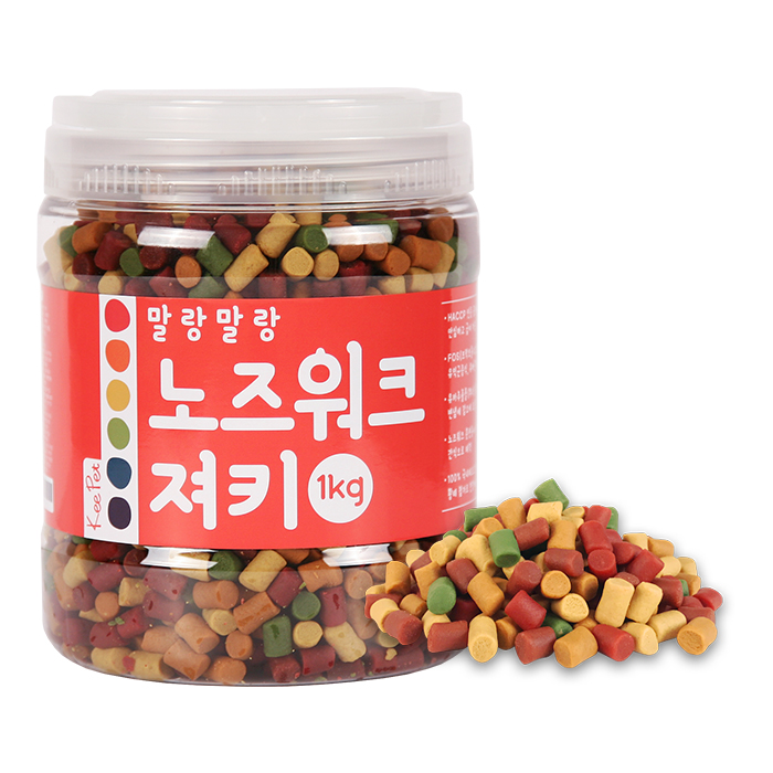  킵펫 말랑말랑 노즈워크 강아지 져키 1kg