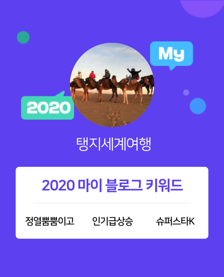 [2020 마이블로그 리포트] 한 눈에 보는 올해 내 블로그 데이터!