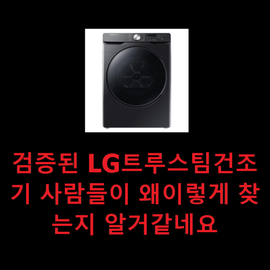  검증된 LG트루스팀건조기 사람들이 왜이렇게 찾는지 알거같네요