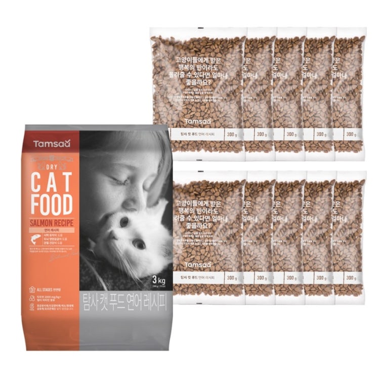 탐사 6free 고양이 사료 연어 레시피 3kg