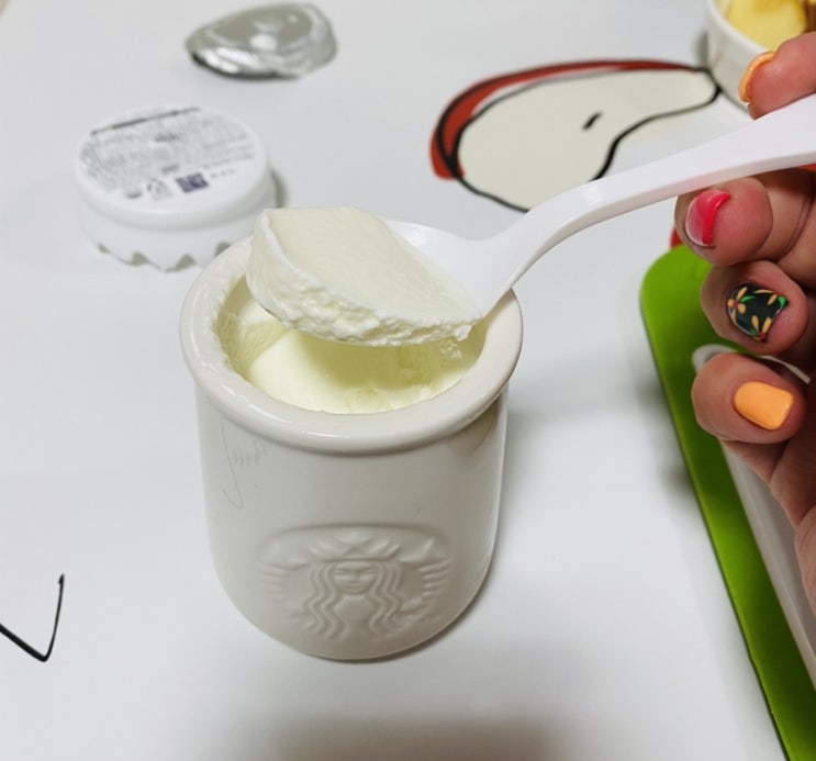오가닉 그릭 요거트 플레인 JAR 영양성분과 밀크푸딩