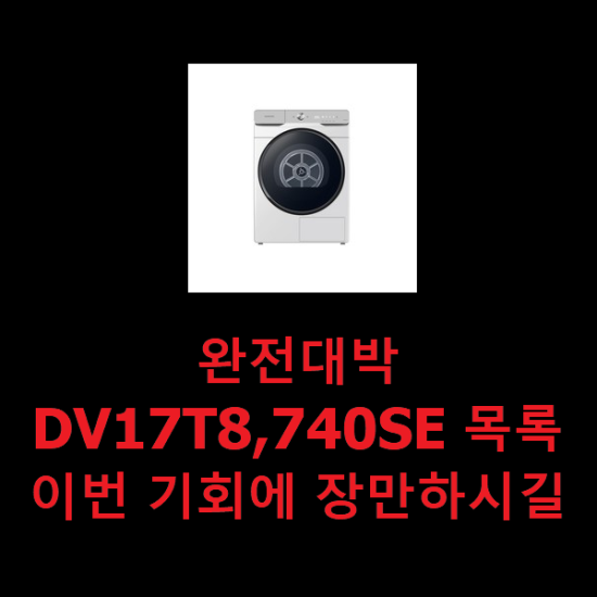  완전대박 DV17T8,740SE 목록 이번 기회에 장만하시길