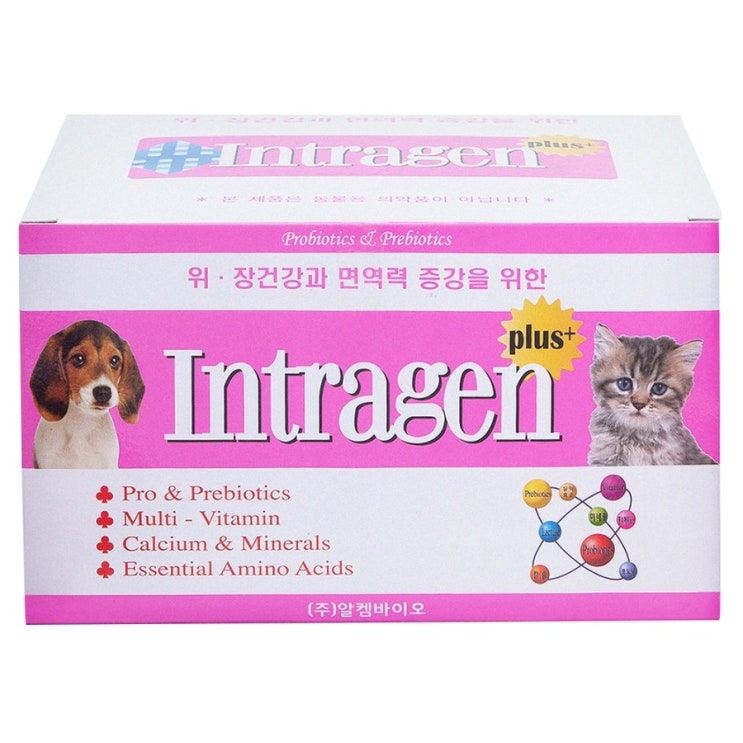  인트라젠 플러스 분말 반려동물 영양제 100개입