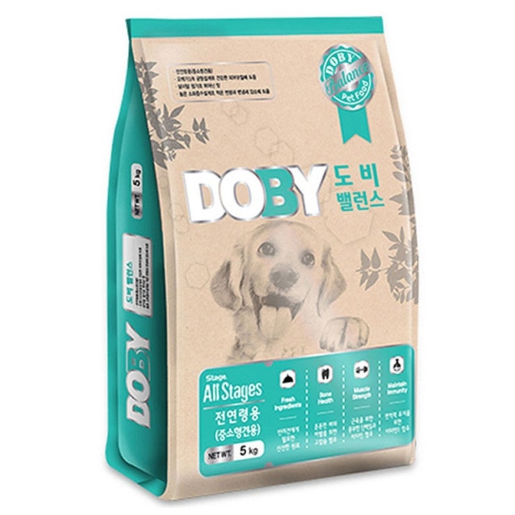  도비 밸런스 전연령용 중소형견 애견사료 곡물 5kg