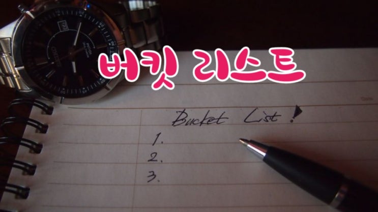  2021년 나만의 버킷 리스트