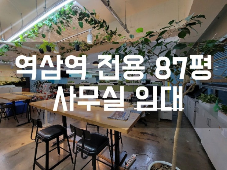  [역삼동사무실임대] 역삼역 전용 87평 인테리어 사무실ㅣIT회사 추천 사무실