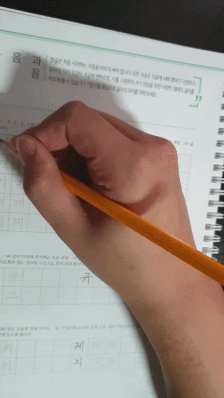  글씨 교정 / 악필 고치기 6일차