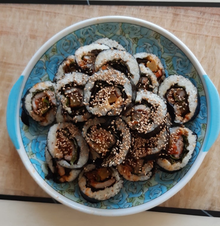  삼겹살 김밥 만들기(서민 맛집 1호-우리 집)