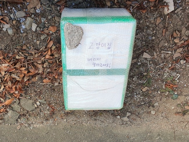  동네고양이 집만들어주기