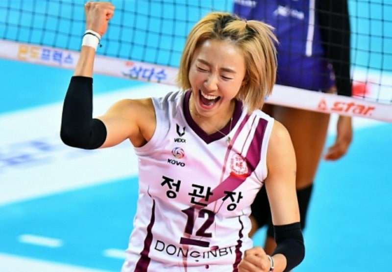 배구선수 한송이 포지션 변경 나이 잊은 맹활약 멋져요~~