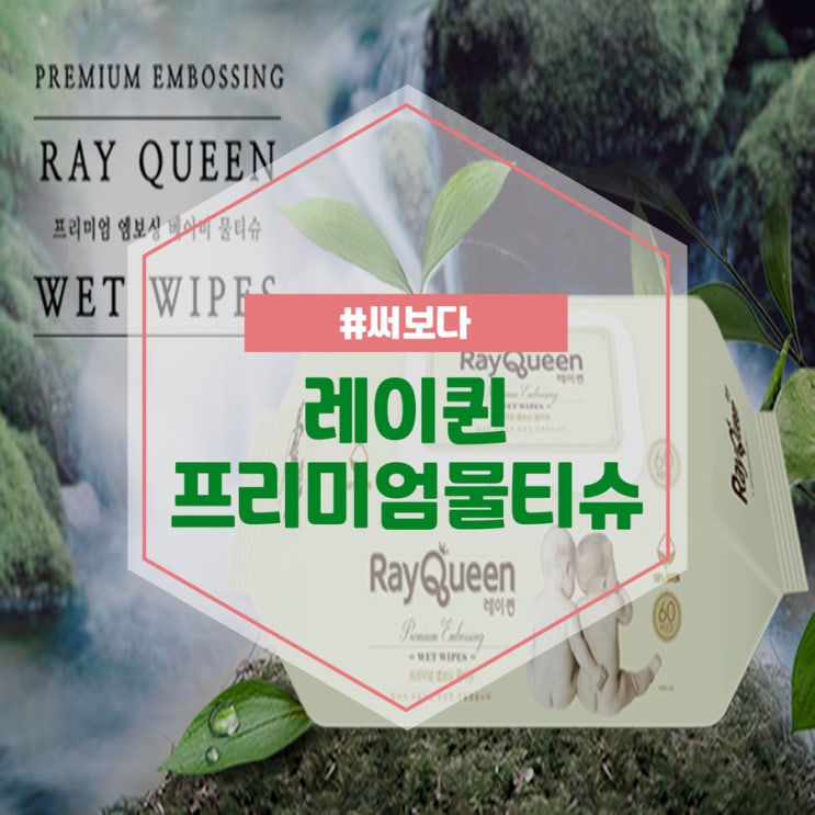  써보다. 안전하고 깨끗한 레이퀸 프리미엄물티슈