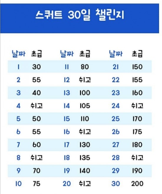  2주 빠른 새 해 다짐! 스쿼트 챌린지