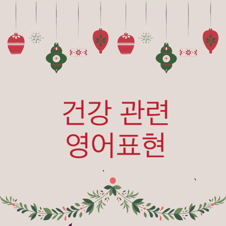  하루 3분 진짜 원어민이 쓰는 영어표현 : 건강 관리 편