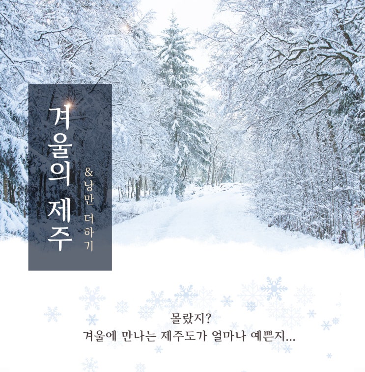  [한진관광] 겨울 제주여행 에어카텔 패키지상품 안내