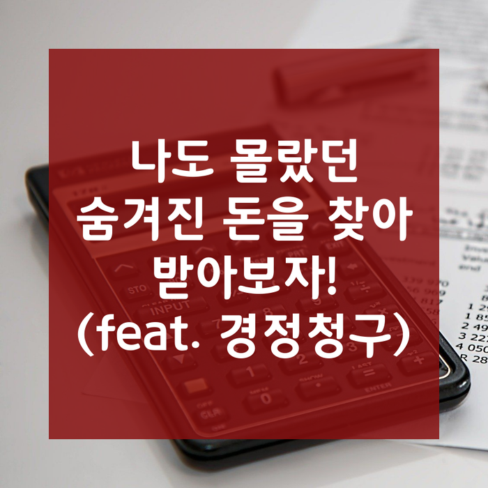  꿀팁③ 나도 모르는 숨겨진 돈을 찾아보자-사업자편(feat. 경정청구(세금환급))