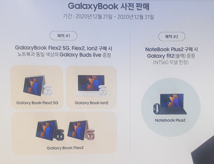  2021 갤럭시북 플렉스2, 플러스2, 이온2 구매 전 반드시 알아두기 사전 예약 혜택 정리