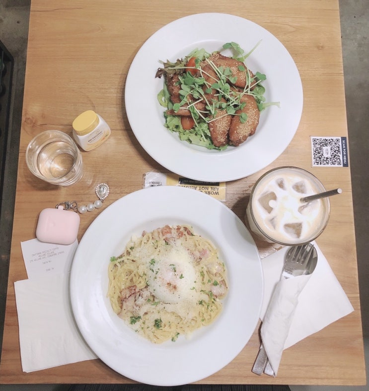 [싱가폴카페] Craftsmen Specialty Coffee @홀랜드 빌리지—파스타&치킨윙