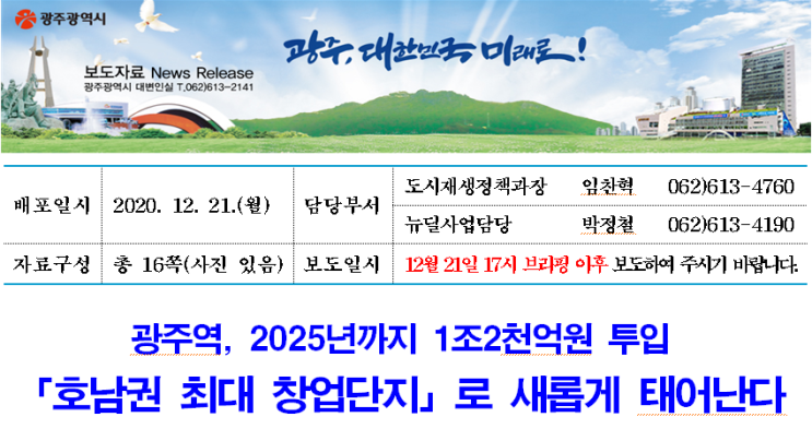  광주역, 2025년까지 1조2천억원 투입