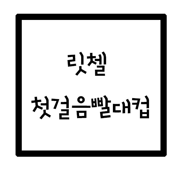  [하진템] 릿첼 빨대컵