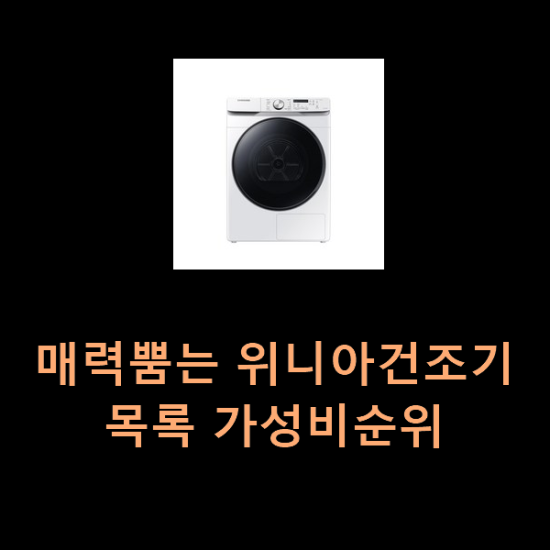  매력뿜는 위니아건조기 목록 가성비순위