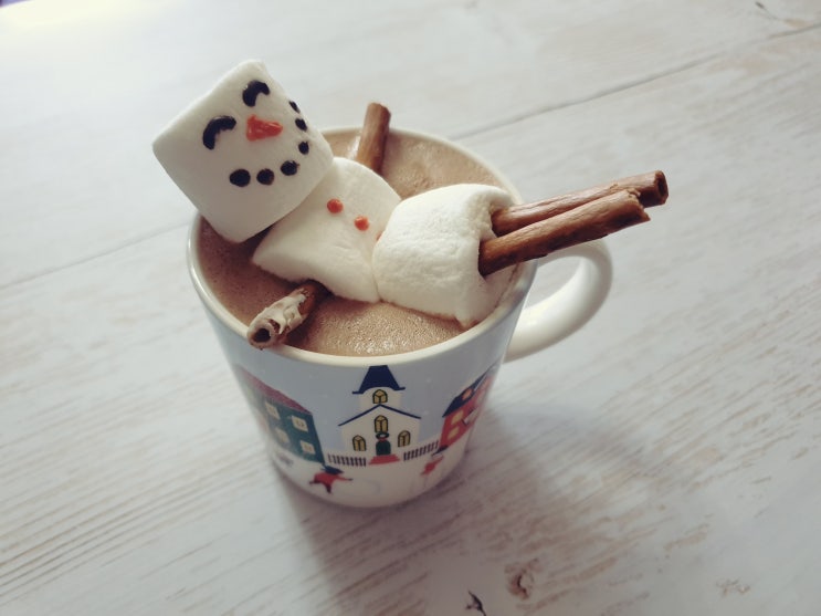  [CHRISTMAS DRINKS] 크리스마스 스노우맨 핫초코