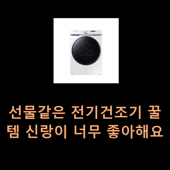  선물같은 전기건조기 꿀템 신랑이 너무 좋아해요