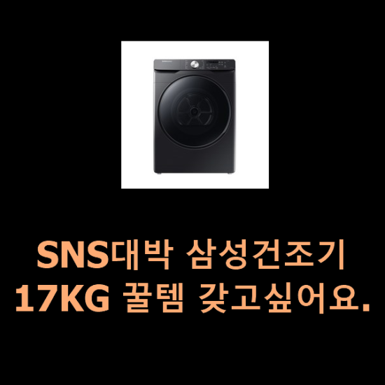  SNS대박 삼성건조기17KG 꿀템 갖고싶어요.