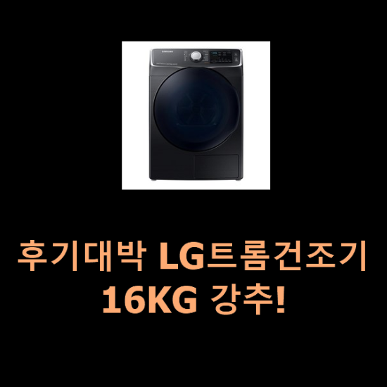  후기대박 LG트롬건조기16KG 강추!