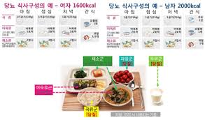  당뇨병 식품식이교육 해로운음식 식사주의사항 인슐린저혈당대처법 간호중재