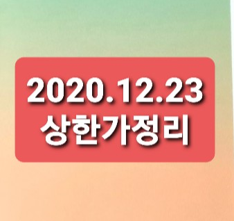 2020.12.23 상한가정리