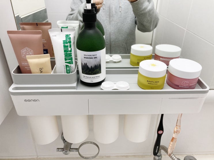  욕실 정리 마스터가 되는 방법~  월비트 다용도 칫솔꽂이를 써보세요 ㅎㅎ