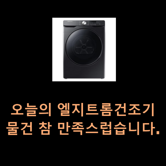  오늘의 엘지트롬건조기 물건 참 만족스럽습니다.