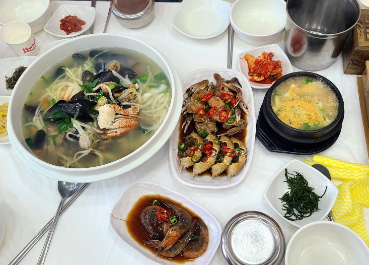 거제도 몽돌해수욕장 맛집 시원한 해물칼국수와 게장이 땡긴다면 대박난맛집!