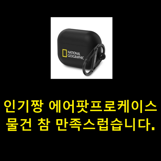  인기짱 에어팟프로케이스 물건 참 만족스럽습니다.