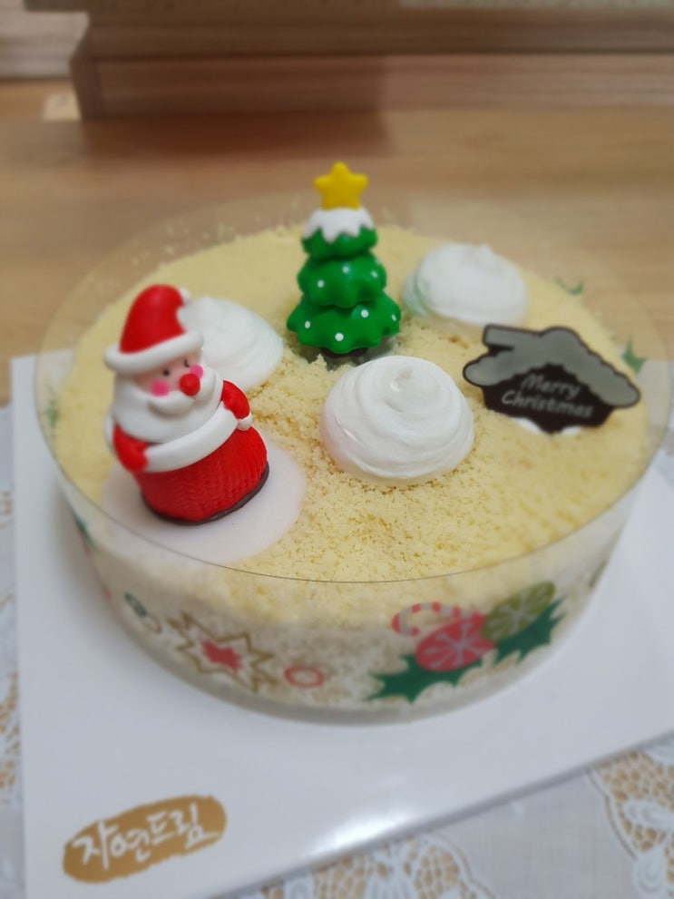 자연드림. 크리스마스 사연 이벤트 당첨 선물/산타의 달콤 고구마 선물 케이크 2호