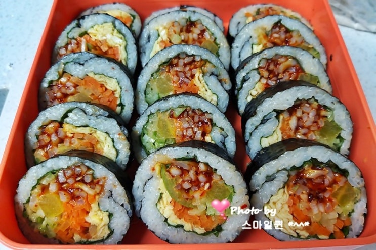  집밥 퀸선생 - 진미 오징어채 김밥~