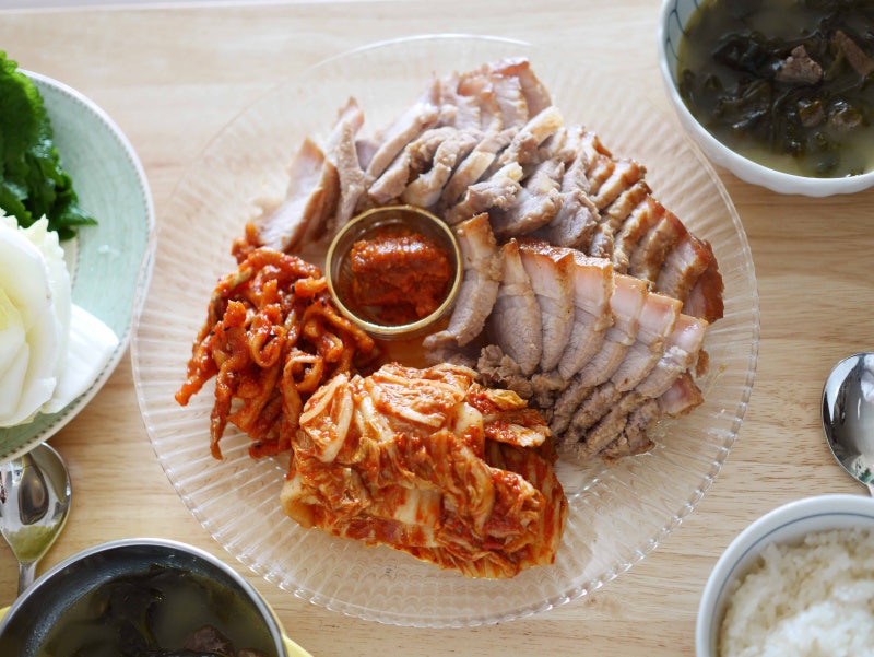 압력솥 무수분 수육 30분이면 촉촉한 수육완성