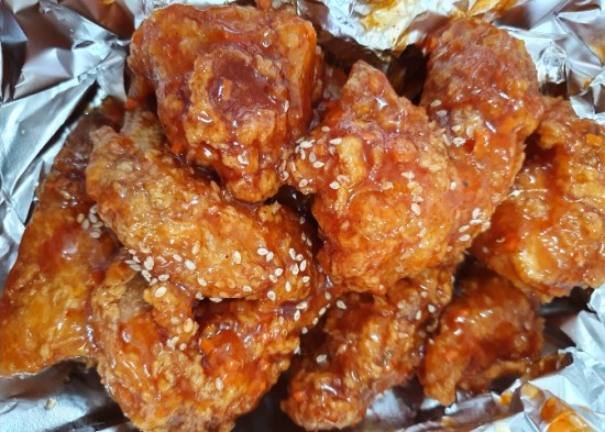 네네치킨 후라이드 양념 내돈내산 솔직후기 요기요할인