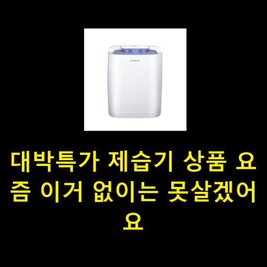  대박특가 제습기 상품 요즘 이거 없이는 못살겠어요